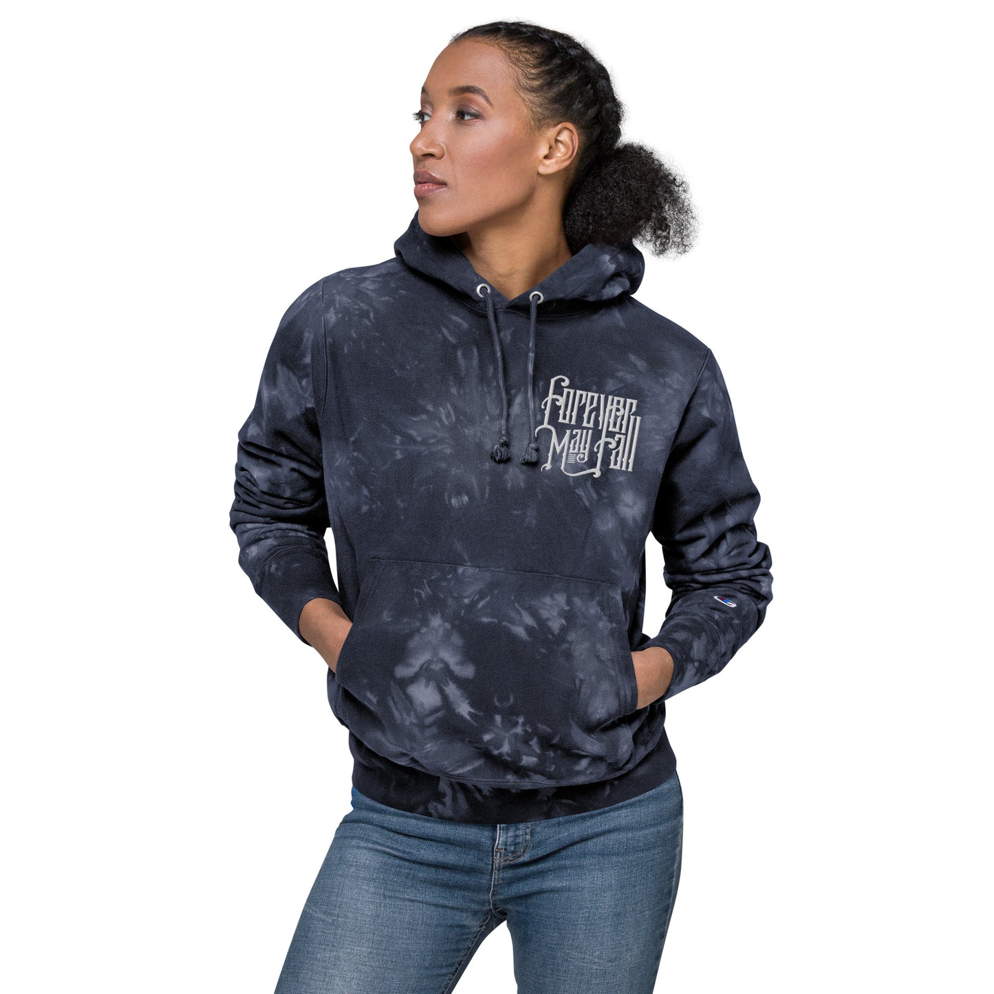 Unisex Embroidered Tie-Dye Hoodie