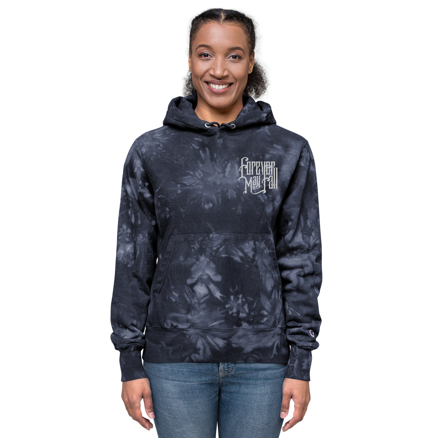 Unisex Embroidered Tie-Dye Hoodie